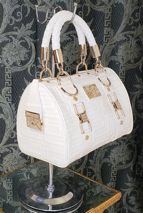 vintage versace 19v69 white purse|gianni Versace vintage handbags.